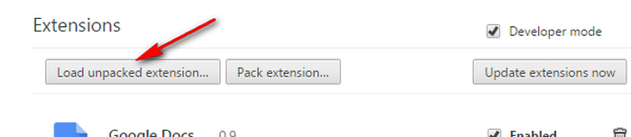 extension page